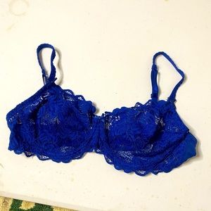 Royal Blue Unlined Bra